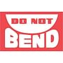 3" x 5" Do Not Bend Labels (500 per Roll)