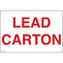4" x 6" Lead Carton Labels (500 per Roll)