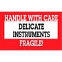 2" x 3" Handle with Care Delicate Instruments Fragile Labels (500 per Roll)