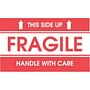 2" x 3" Fragile This Side Up Labels (500 per Roll)