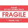 2" x 3" Fragile Please Do Not Double Stack Labels (500 per Roll)