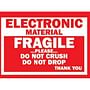 3" x 4" Fragile Electronic Material Labels (500 per Roll)