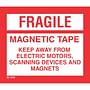 4" x 4-3/4" Fragile Magnetic Tape Labels (500 per Roll)