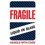 6" x 4" Fragile Liquid In Glass Handle With Care Labels (500 per Roll)