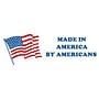 2" x 6" Made In America By Americans Labels (500 per Roll)