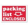 2" x 3" Packaging List Enclosed Labels (500 per Roll)