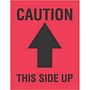 4" x 3" Caution This Side Up Labels (500 per Roll)
