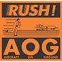 4" x 4" Black/Fluorescent Orange Rush! A O G (Aircraft on Ground) Labels (500 per Roll)