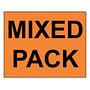 2" x 3" Mixed Pack Fluorescent Orange Labels (500 per Roll)