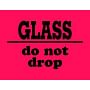 3" x 4" Glass Do Not Drop Labels (500 per Roll)