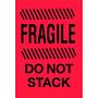 4" x 6" Fragile Do Not Stack Labels (500 per Roll)