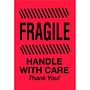 4" x 6" Fragile Handle With Care Thank You Labels (500 per Roll)
