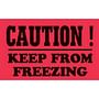 3" x 4" Caution Keep From Freezing Labels (500 per Roll)