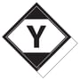 4 x 4-3/4 Limited Quantity Labels "Y" Printed (500 per Roll)