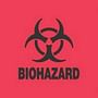 2" x 2" Biohazard Labels (500 per Roll)