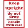3" x 4" Keep Upright Do Not Drop Handle with Care Labels (500 per Roll)