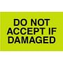 3" x 5" Do Not Accept If Damaged Labels (500 per Roll)