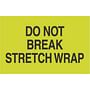 3" x 5" Do Not Break Stretch Wrap Labels (500 per Roll)
