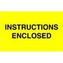 3" x 5" Instructions Enclosed Labels (500 per Roll)