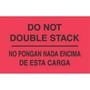 3" x 5" Do Not Double Stack Bilingual Labels (500 per Roll)
