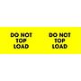 3" x 10" Yellow Do Not Top Load Labels (500 per Roll)
