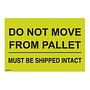 4" x 6"  Do not move from pallet must be shipped intact Labels (500 per Roll)