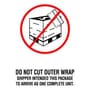 4" x 6" Do Not Cut Outer Wrap Labels (500 per Roll)