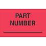 3" x 5" Part Number Labels (500 per Roll)