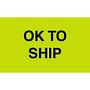 1-3/8" x 2" Ok To Ship Labels (500 per Roll)