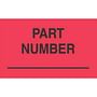 1-3/8" x 2" Part Number Labels (500 per Roll)