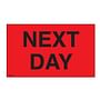 Red 3” x 5” Next Day Labels for Shipping – 500-Label Roll