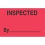 3" x 5" Inspected By ____ Labels (500 per Roll)