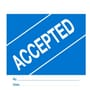4" x 4" Accepted Labels (500 per Roll)