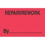 3" x 5" Repair / Rework By ____ Labels (500 per Roll)