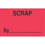 1-3/8" x 2" Scrap By ___ Labels (500 per Roll)