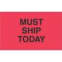 1-3/8" x 2" Must Ship Today Labels (500 per Roll)