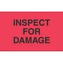 1-3/8" x 2" Inspect For Damage Labels (500 per Roll)