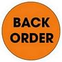 2" Diameter Back Order Circle Labels (500 per Roll)