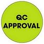 2" Diameter QC Approval Circle Labels (500 per Roll)