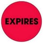 2" Diameter Expires Circle Labels (500 per Roll)
