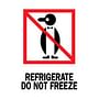 3" x 4" Refrigerate Do Not Freeze Labels (500 per Roll)