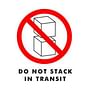 4" x 6" Do Not Stack In Transit Labels (500 per Roll)