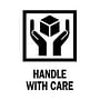3" x 4" Handle With Care Labels (500 per Roll)