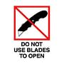 3" x 4" Do Not Use Blades to Open Labels (500 per Roll)