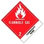 4" x 4-3/4" Flammable Gas - Blank Tab Labels (500 per Roll)
