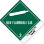 4" x 4-3/4 Non-flammable -Articles, Pressurized, Pneumatic labels UN3164 (500 per Roll)