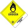 4" x 4-3/4" Oxidizer - Blank Tab Labels (500 per Roll)