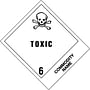 4" x 4-3/4" Toxic - Poisonous Liquids, N.O.S., Environmentally Hazardous UN2810 Labels (500 per Roll)