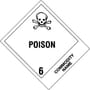 4" x 4-3/4" Poison - Blank Tab Labels (500 per Roll)