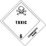 4" x 4-3/4" Toxic - Blank Tab Labels (500 per Roll)